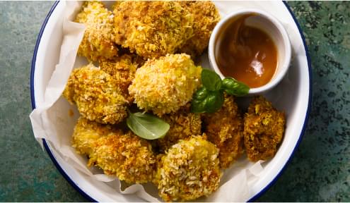 Chicken Nuggets with Dipping Sauce.