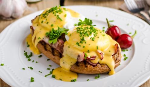 Classic Eggs Benedict.