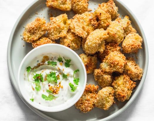 Parmesan-Crusted Cauli Bites.